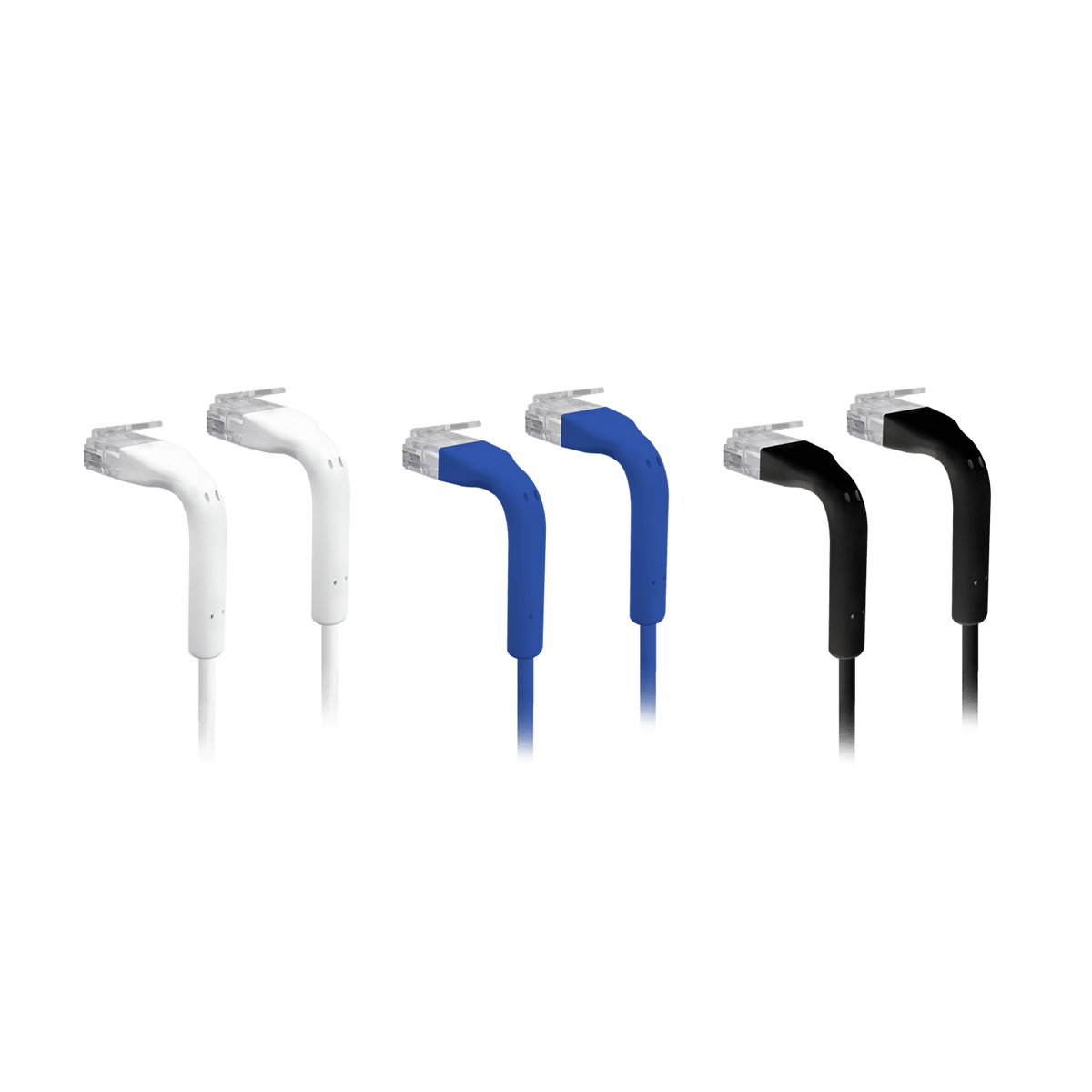 Ubiquiti U-Cable-Patch-RJ45 patch cables in White Blue and Black