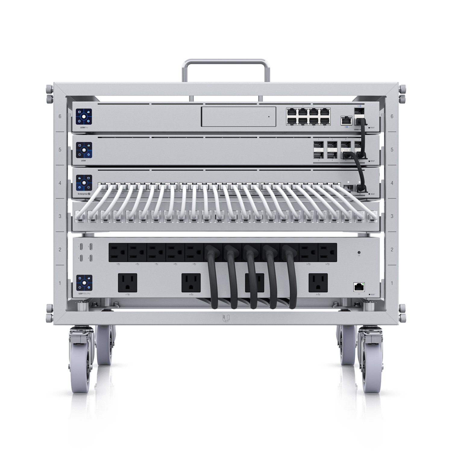 Ubiquiti U-Rack-6U-TL 6U Compact Toolless Open Frame Rack