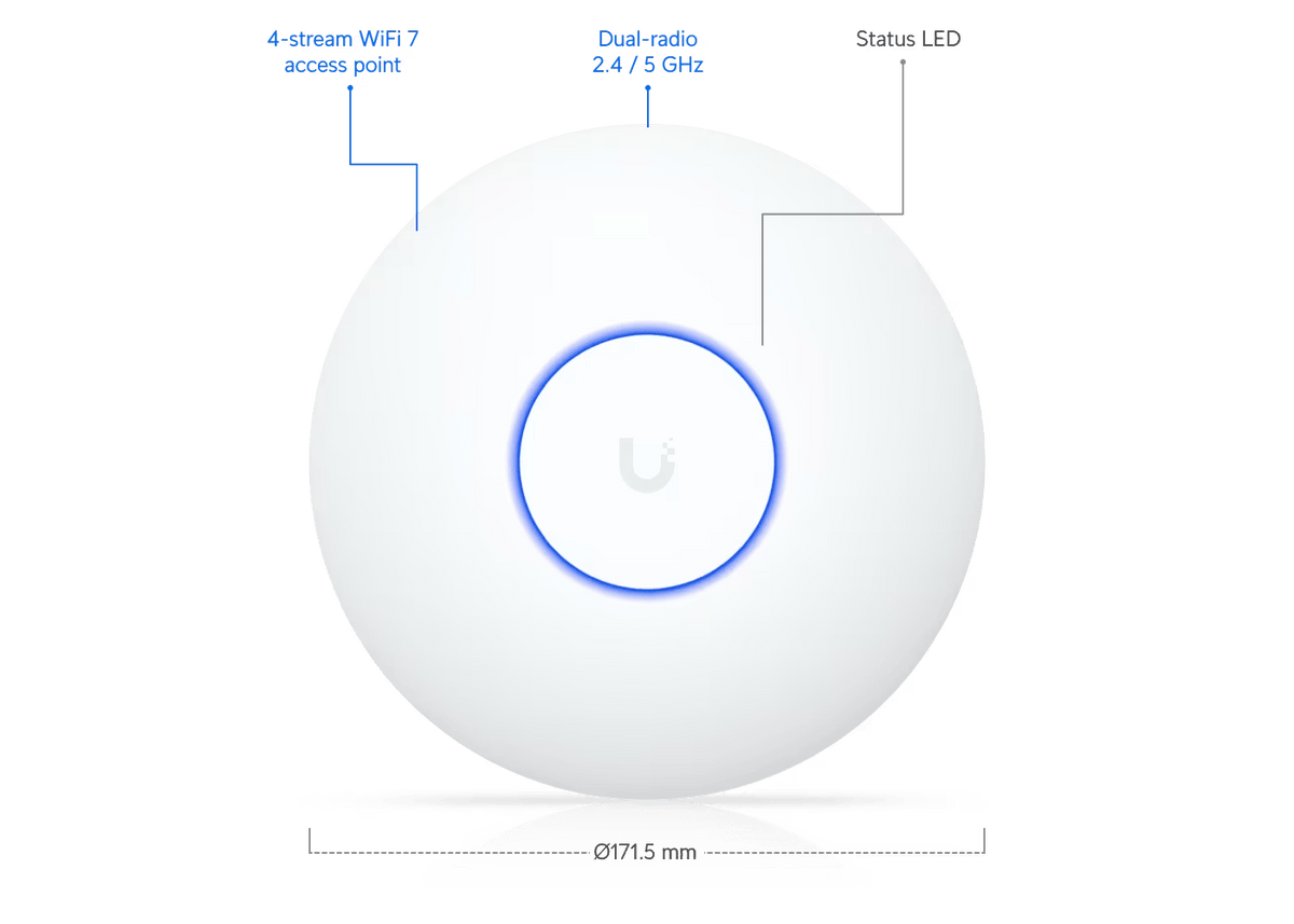 Ubiquiti U7 - Lite U7 Lite BE5000 Ceiling Access Point - ACE Peripherals