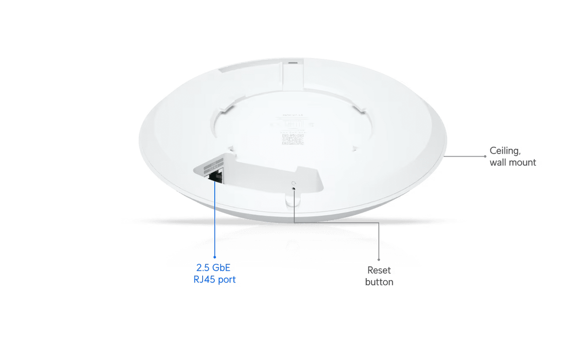 Ubiquiti U7 - LR BE5000 U7 Long - Range 2.5GbE Access Point - ACE Peripherals