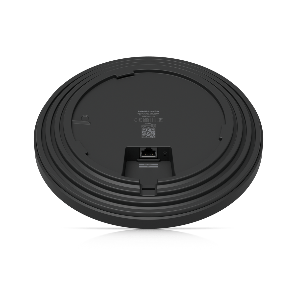 Ubiquiti U7-Pro-XG Black rear connection view