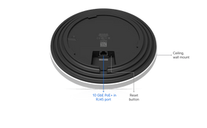 Ubiquiti U7-Pro-XG White model dark rear connection drawing