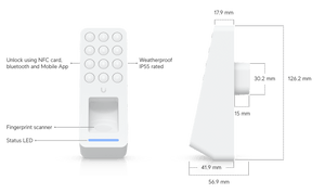 Ubiquiti UA-G3-Fingerprint UniFi PoE Access Reader - ACE Peripherals