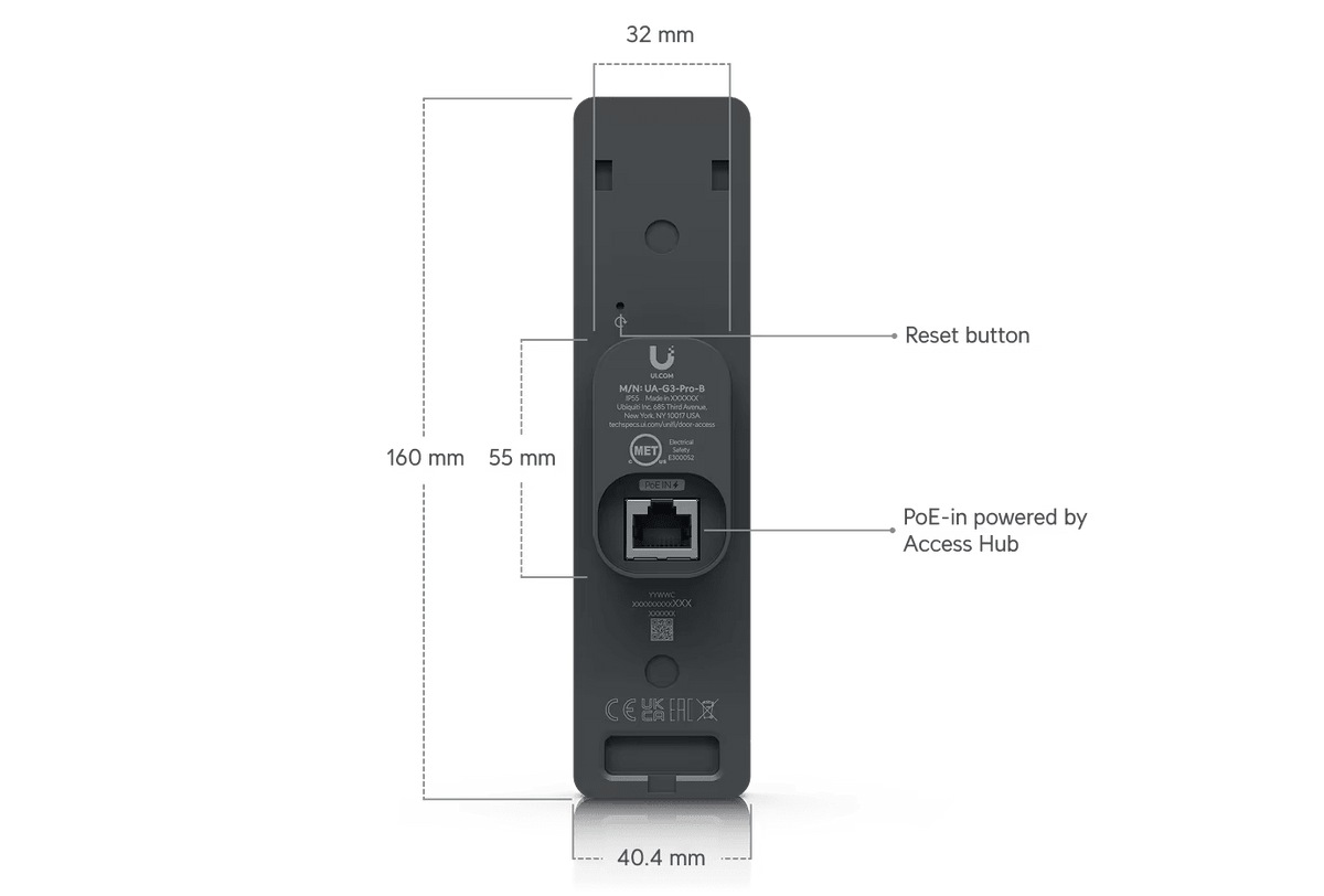 Ubiquiti UA - G3 - Pro G3 Access Reader Pro with Apple Touch Pass - ACE Peripherals