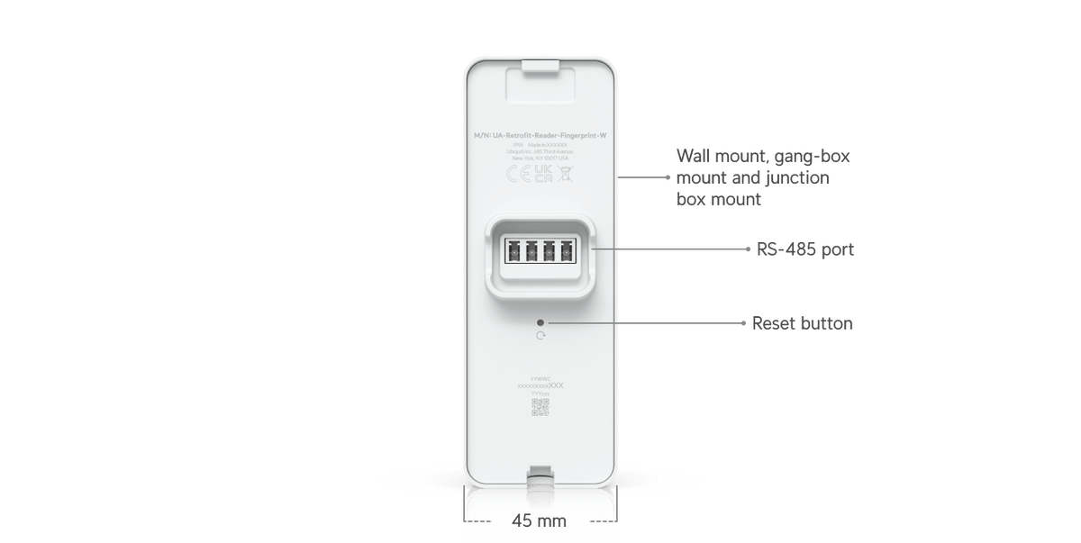 Ubiquiti UA-Retrofit-Reader-Fingerprint UniFi OSDP Reader - ACE Peripherals
