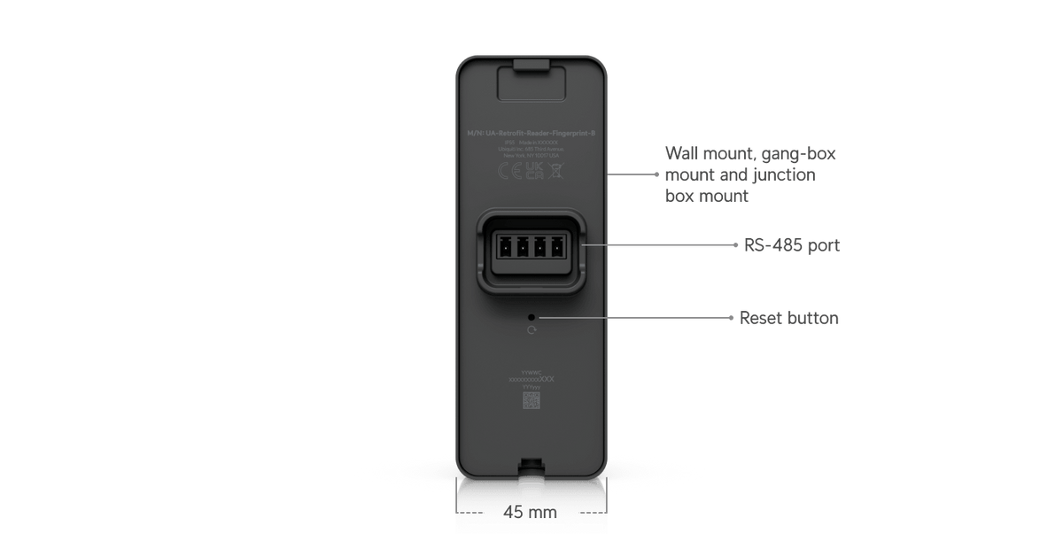 Ubiquiti UA-Retrofit-Reader-Fingerprint UniFi OSDP Reader - ACE Peripherals