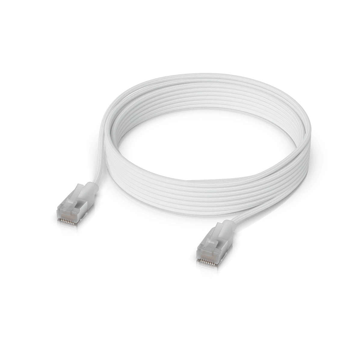 Ubiquiti UACC-Cable-Patch-EL-C6A White braided patch cable 3M coil