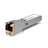 Ubiquiti UACC-CM-RJ45-MG SFP+ to RJ45 adapter angled connector view