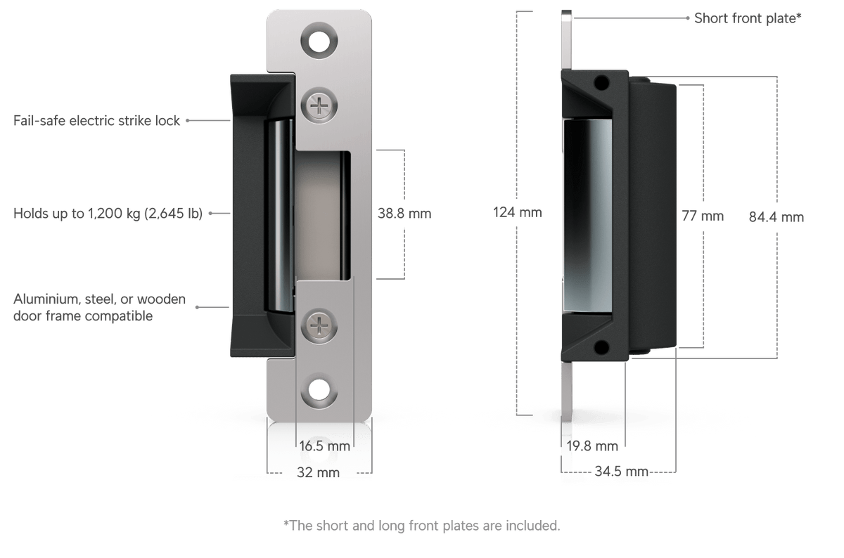 Ubiquiti UACC-Lock-Strike-Safe-15mm Fail-Safe Electric Strike Lock - ACE Peripherals