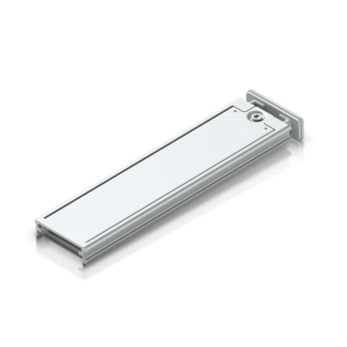 Ubiquiti UACC-SSD-Tray White NVMe SSD tray angled view