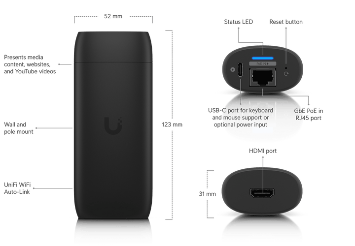 Ubiquiti UC - Cast - Pro Display Cast Pro Digital Signage Player - ACE Peripherals