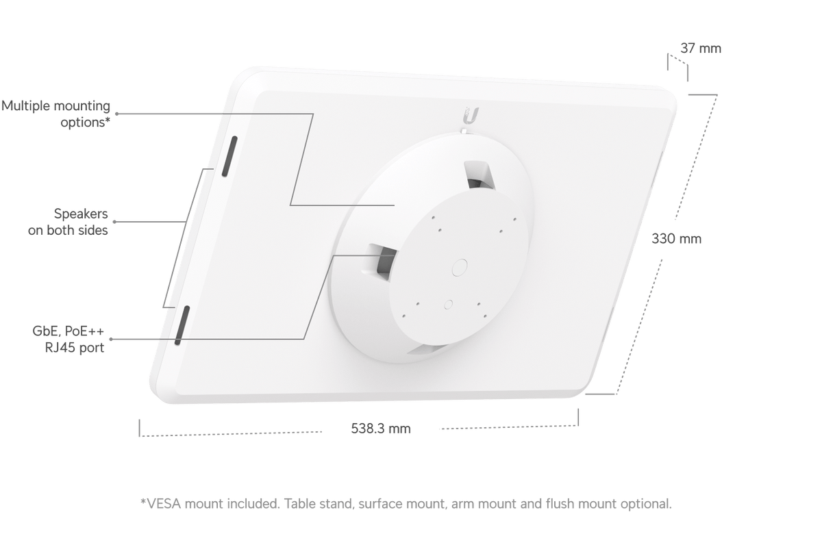 Ubiquiti UC - Display 21.5" FHD PoE++ Touchscreen Interactive Digital Signage - ACE Peripherals