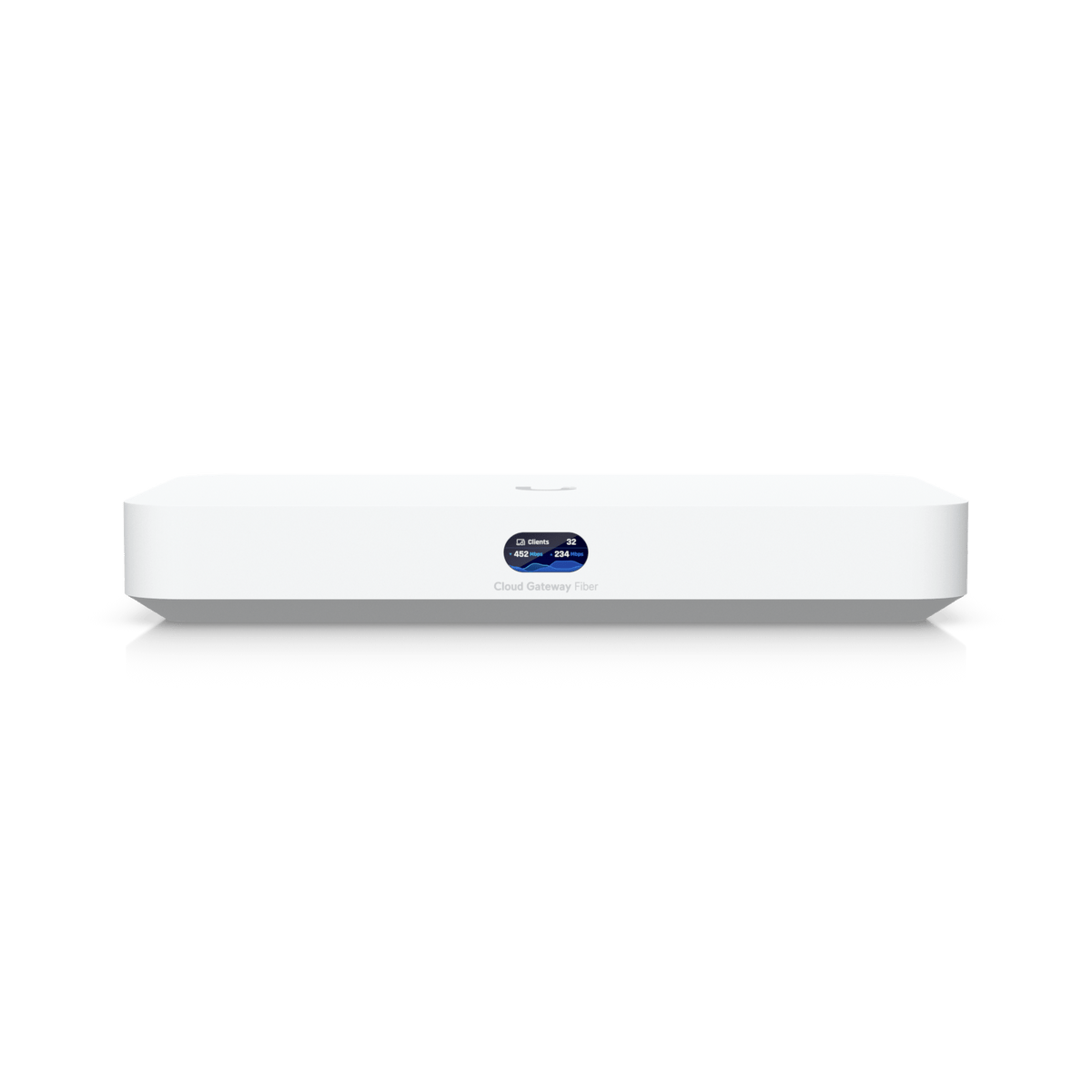 Ubiquiti UCG-Fiber front view from a slightly elevated angle