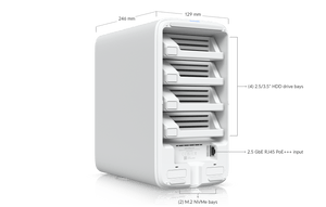 Ubiquiti UNAS-4 4-Bay 2.5GbE PoE+++ Desktop NAS - ACE Peripherals