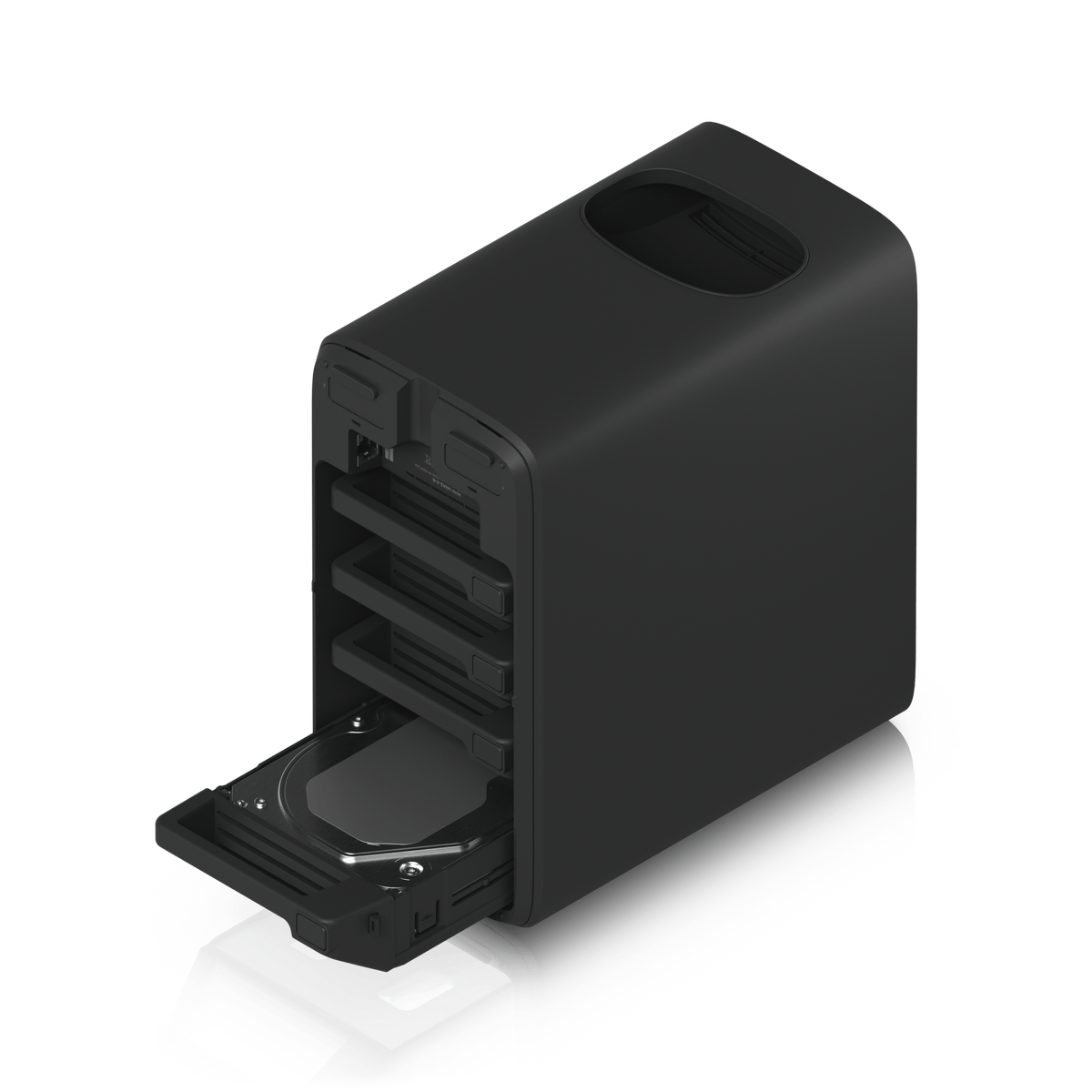Ubiquiti UNAS-4 Black drive tray access