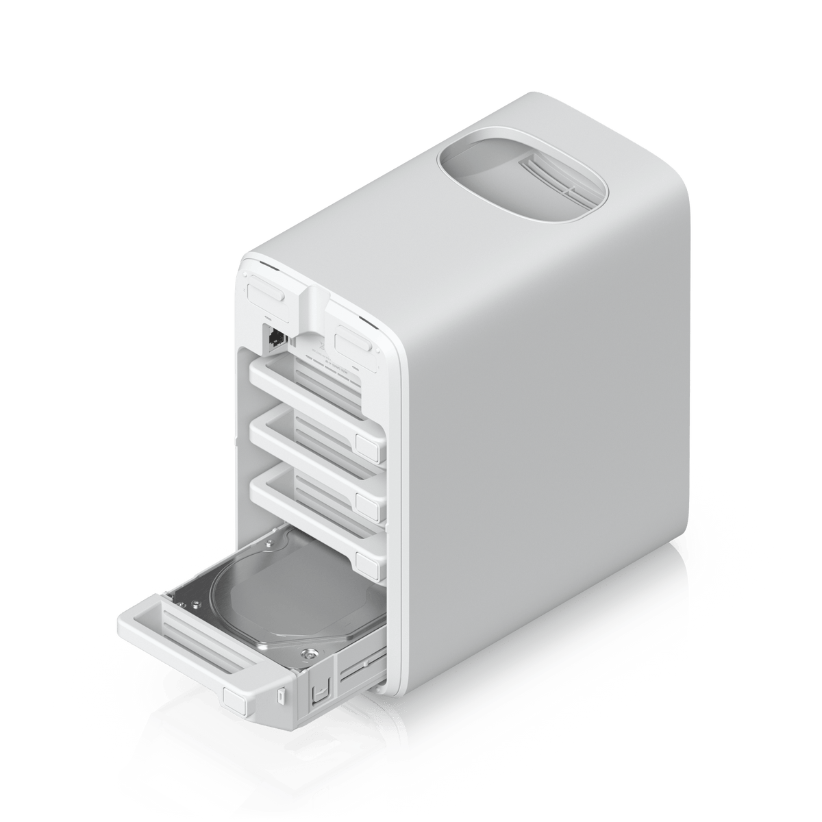 Ubiquiti UNAS-4 White drive tray access