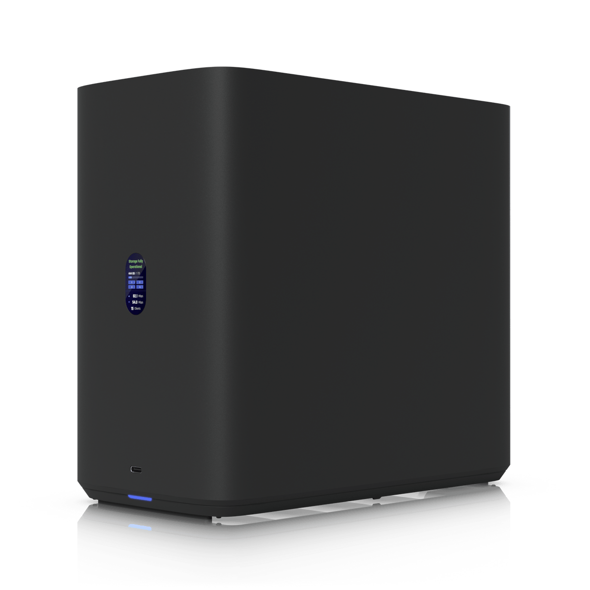 Ubiquiti UNAS-4 Black angled front view
