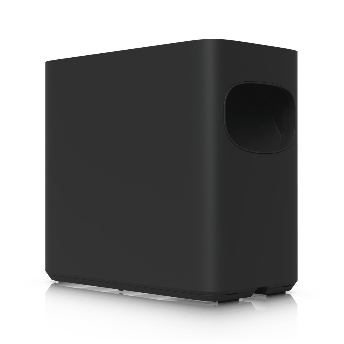 Ubiquiti UNAS-4 Black angled rear view