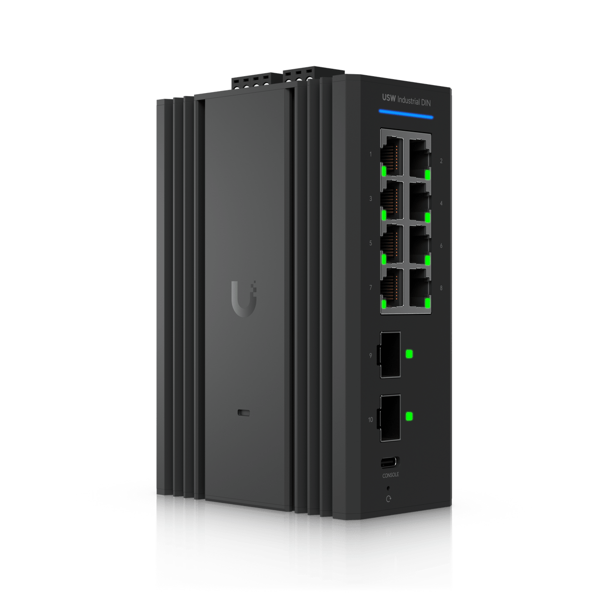 Ubiquiti UniFi USW-Industrial-DIN-8 Gigabit DIN Rail Switch - ACE Peripherals