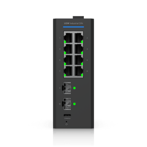 Ubiquiti UniFi USW-Industrial-DIN-8 Gigabit DIN Rail Switch - ACE Peripherals