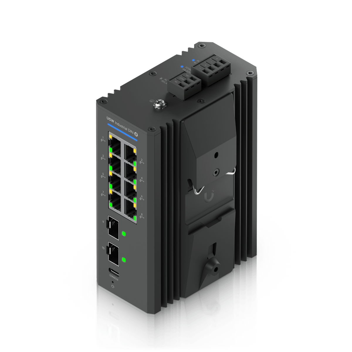 Ubiquiti UniFi USW-Industrial-DIN-8-PoE 480W DIN Rail Switch - ACE Peripherals