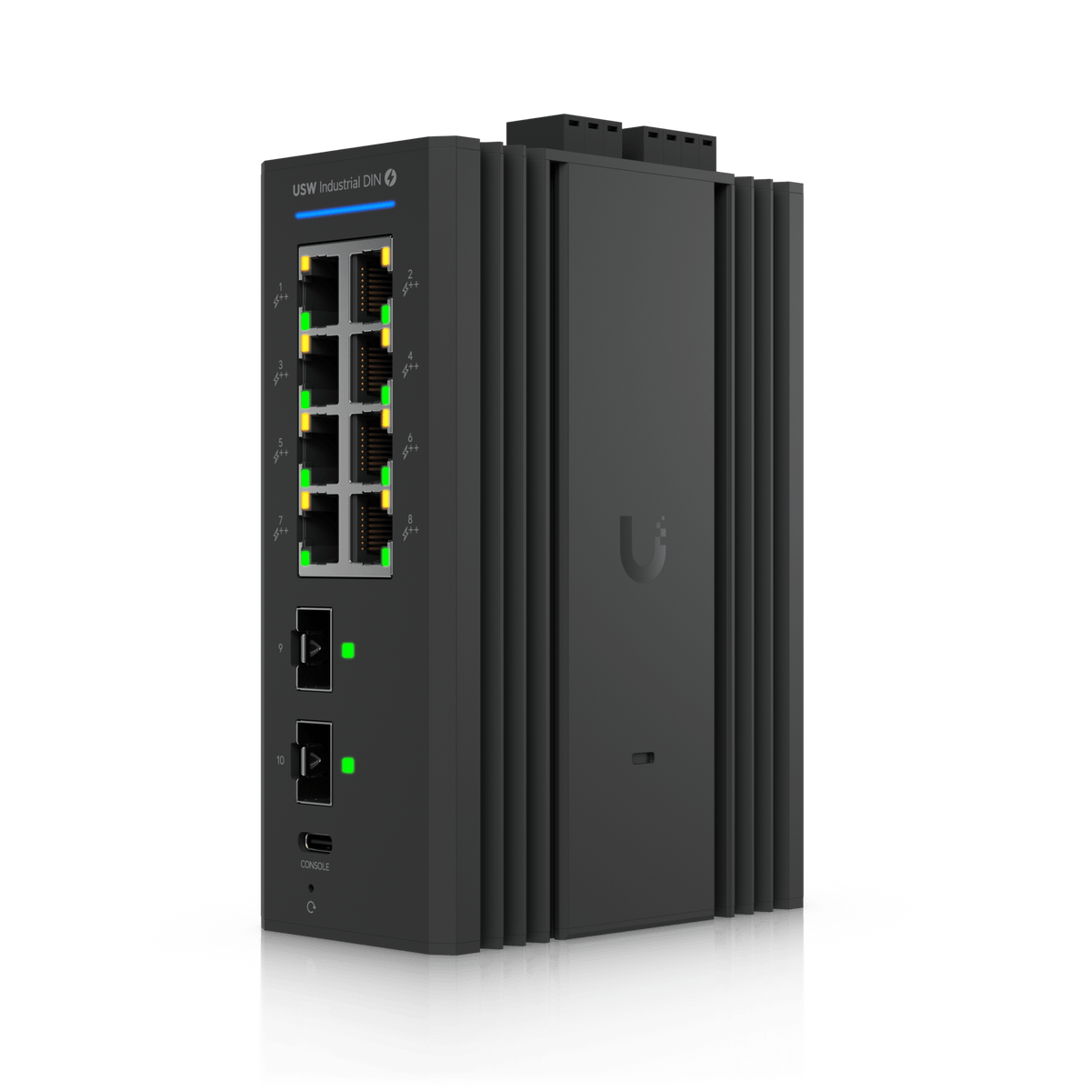 Ubiquiti UniFi USW-Industrial-DIN-8-PoE 480W DIN Rail Switch - ACE Peripherals