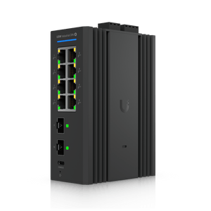 Ubiquiti UniFi USW-Industrial-DIN-8-PoE 480W DIN Rail Switch - ACE Peripherals