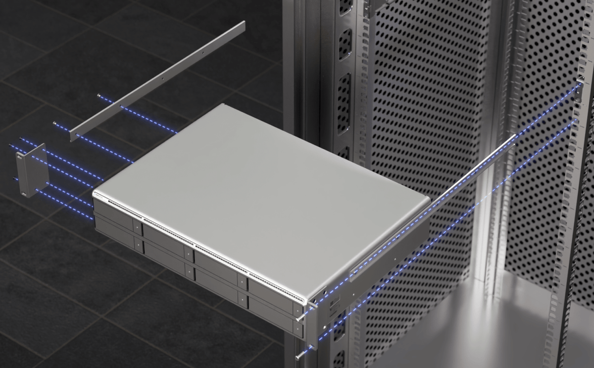 Ubiquiti UNVR-G2-Pro - Rack rail installation