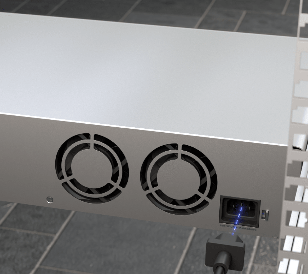 Ubiquiti UNVR-G2-Pro - Rear redundant power connection detail