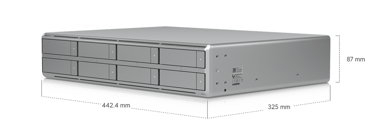 Ubiquiti UNVR-G2-Pro - Recorder dimensions drawing