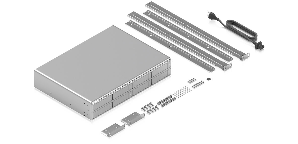 Ubiquiti UNVR-G2-Pro - Recorder and supplied rack mounting hardware