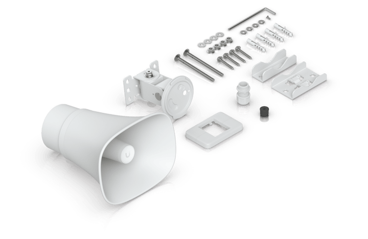 Ubiquiti UP - AI - Horn - Speaker AI Alert Horn Outdoor POE Speaker - ACE Peripherals