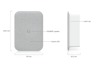 Ubiquiti UP-AI-Speaker - Dimensions and side profile drawing