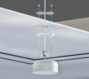 Ubiquiti UP-AirQuality - Ceiling bracket installation