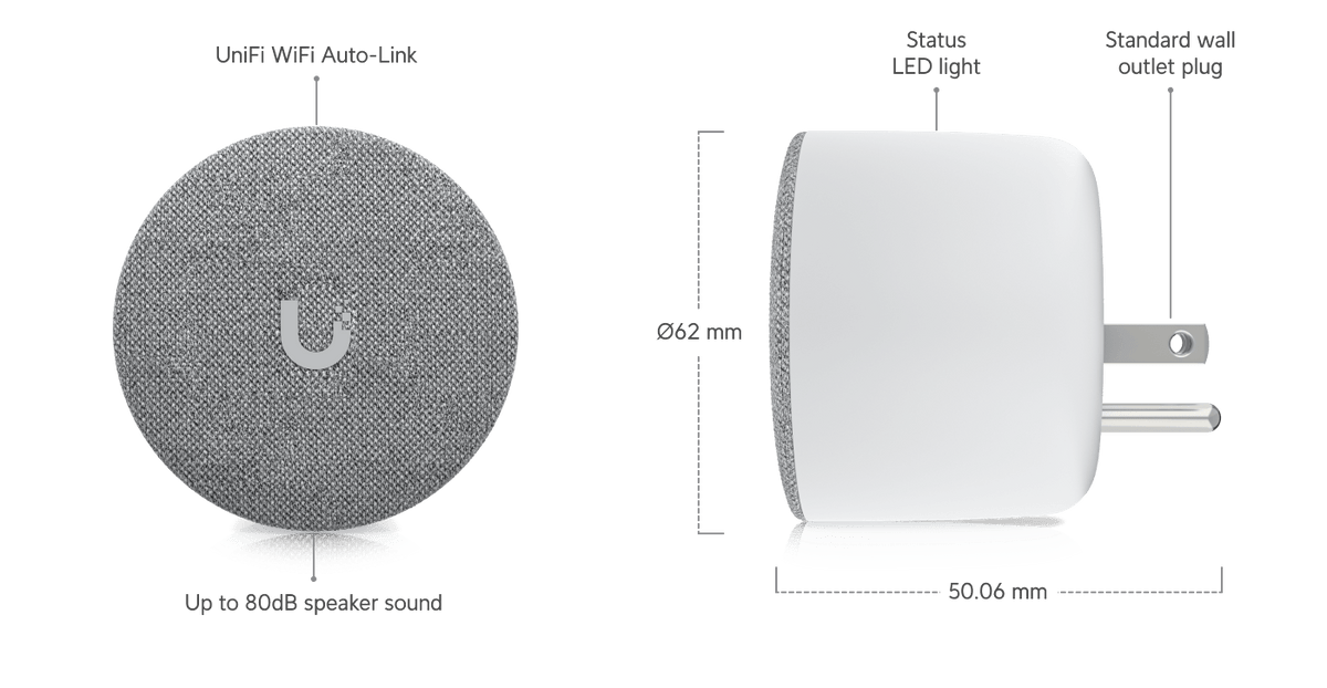 Ubiquiti UP - Chime WiFi Smart Chime for UniFi Doorbell and Door Access Hub - ACE Peripherals