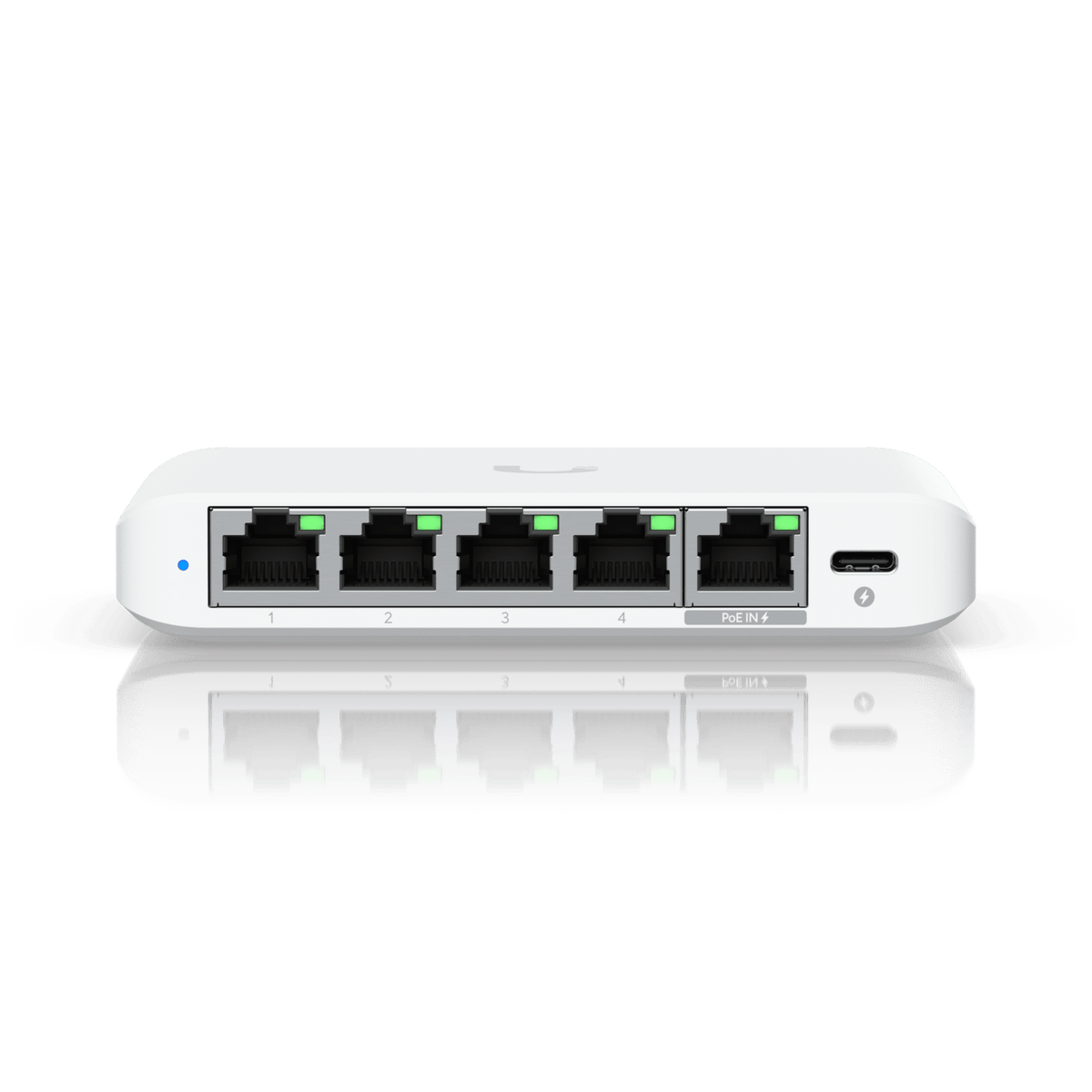 Ubiquiti USW-Flex-2.5G-5 front Ethernet port view