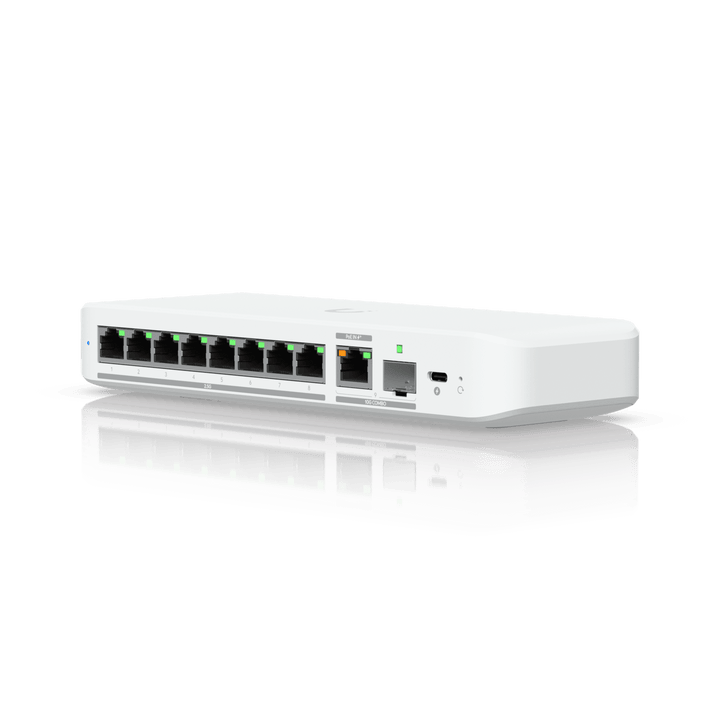 Ubiquiti USW - Flex - 2.5G - 8 8 - Port 2.5GbE Switch 10GbE SPF+ and USB - C - ACE Peripherals