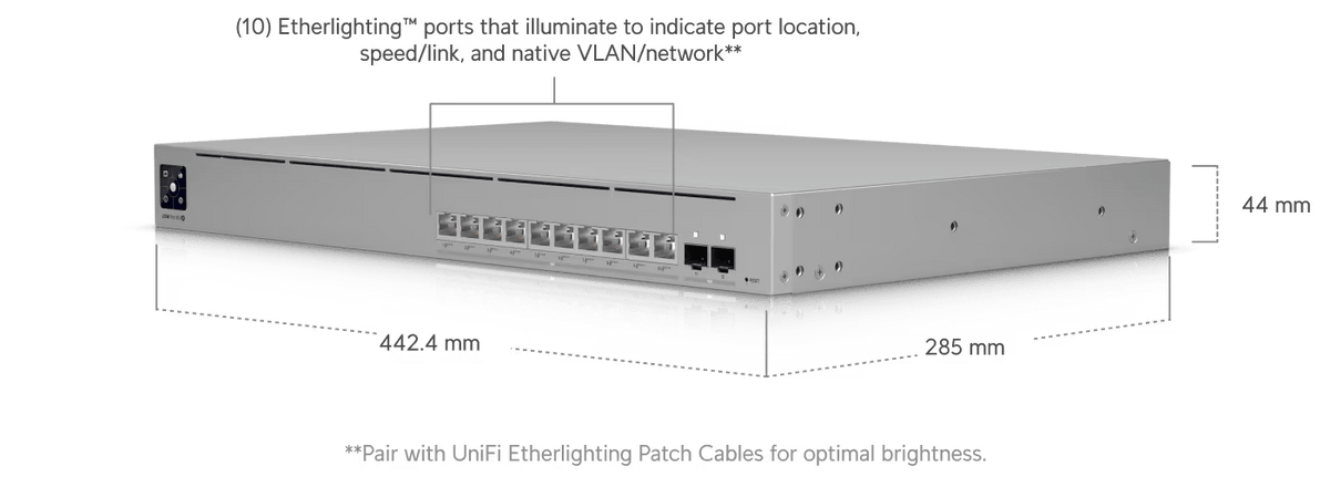 Ubiquiti USW - Pro - XG - 10 - PoE 400W Pro XG 10 - Port L3 10GbE POE+++ Switch - ACE Peripherals