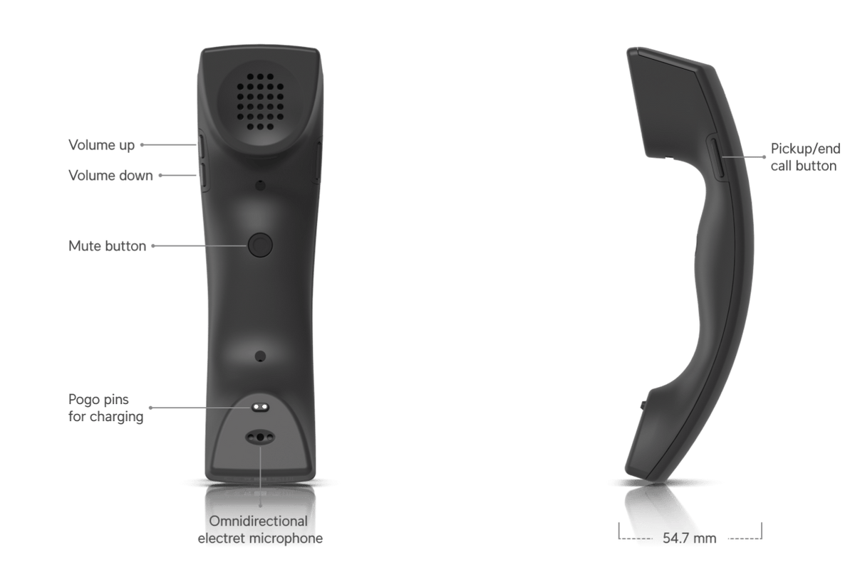 Ubiquiti UT - G3 - Handset G3 UniFi Talk VoIP Wireless Handset - ACE Peripherals