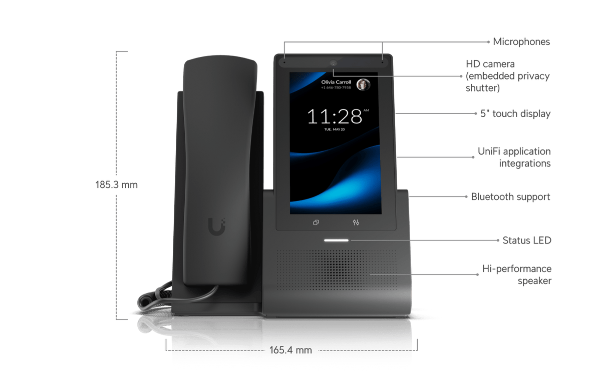 Ubiquiti UTP - G3 - Touch - Pro G3 Touch Pro UniFi Talk VoIP Phone - ACE Peripherals
