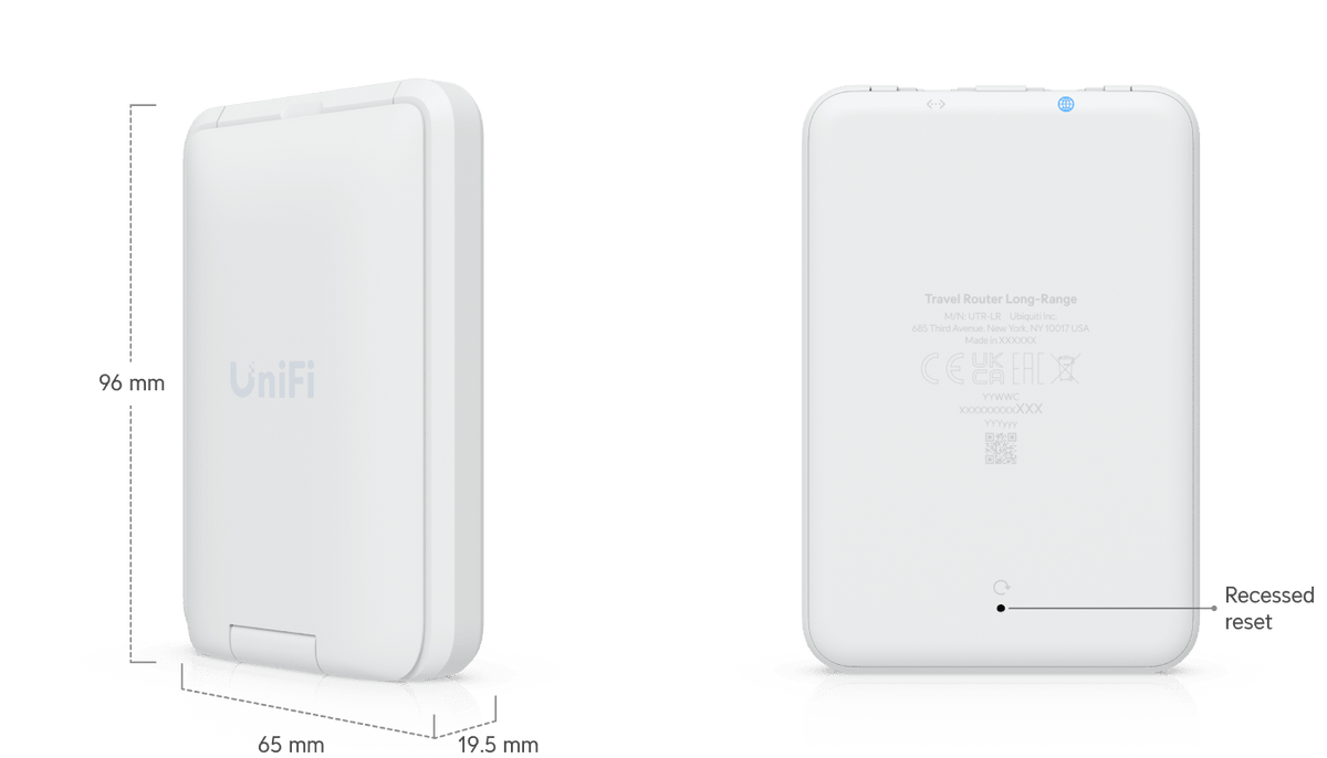 Ubiquiti UTR-LR UniFi Long-Range WiFi 5 Travel Router with VPN and USB Tethering - ACE Peripherals
