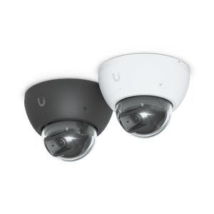 Ubiquiti UVC-AI-Dome Black and White cameras together