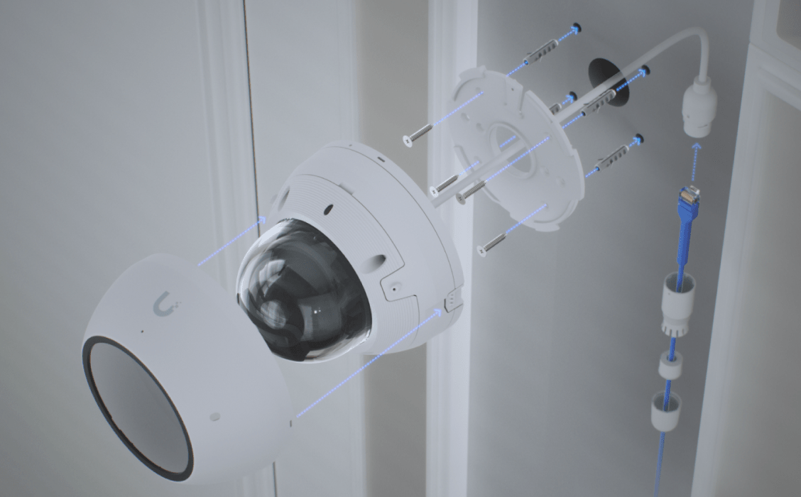 Ubiquiti UVC-AI-Dome UniFi AI Dome 4K PoE Camera - ACE Peripherals