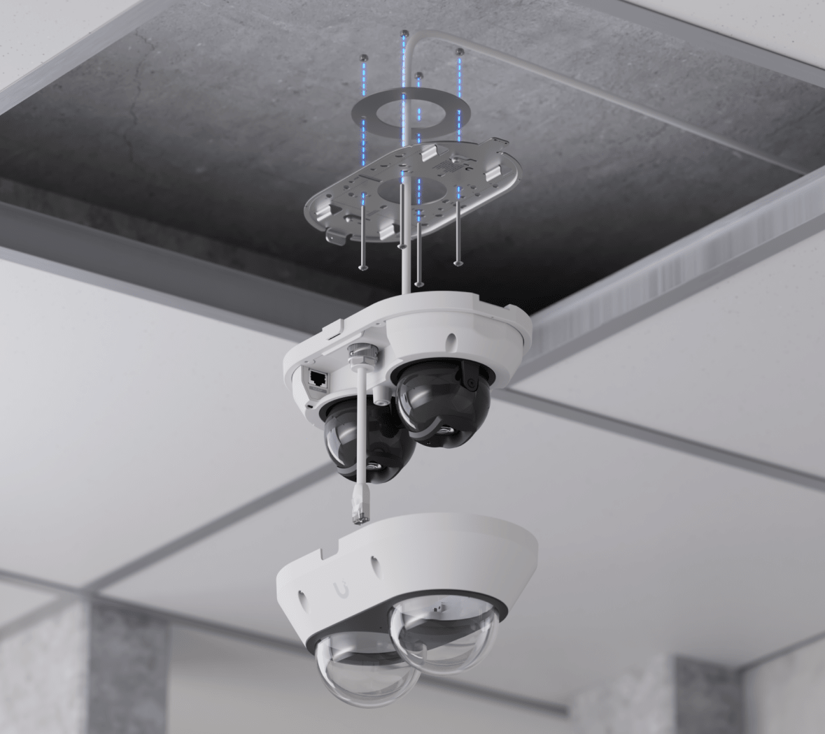 Ubiquiti UVC-AI-MS-2 16MP Dual-Sensor PoE+ Camera - ACE Peripherals