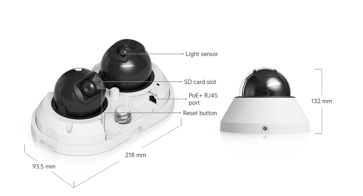 Ubiquiti UVC-AI-MS-2 White technical diagram
