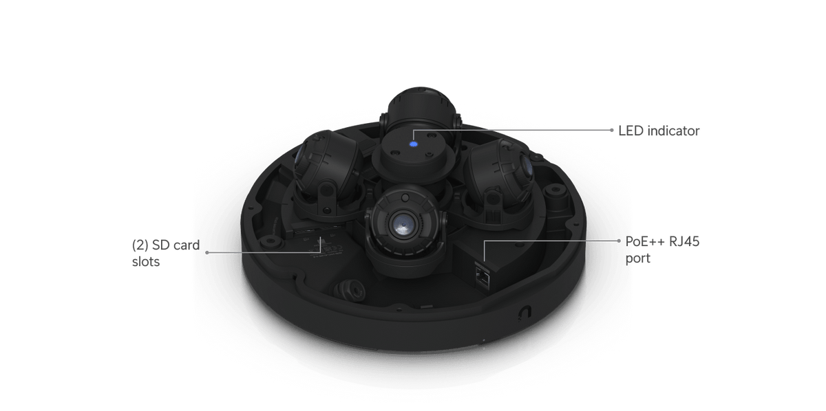 Ubiquiti UVC-AI-MS-4 32MP Multi-Sensor PoE++ Camera - ACE Peripherals