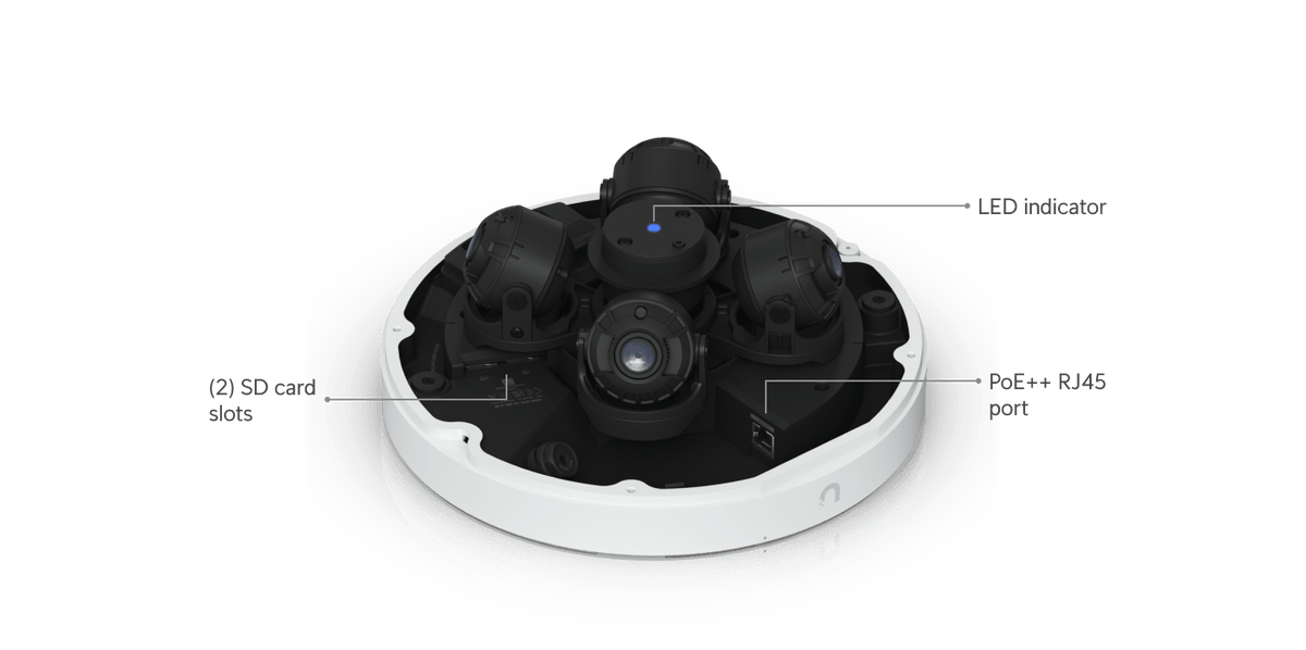 Ubiquiti UVC-AI-MS-4 32MP Multi-Sensor PoE++ Camera - ACE Peripherals