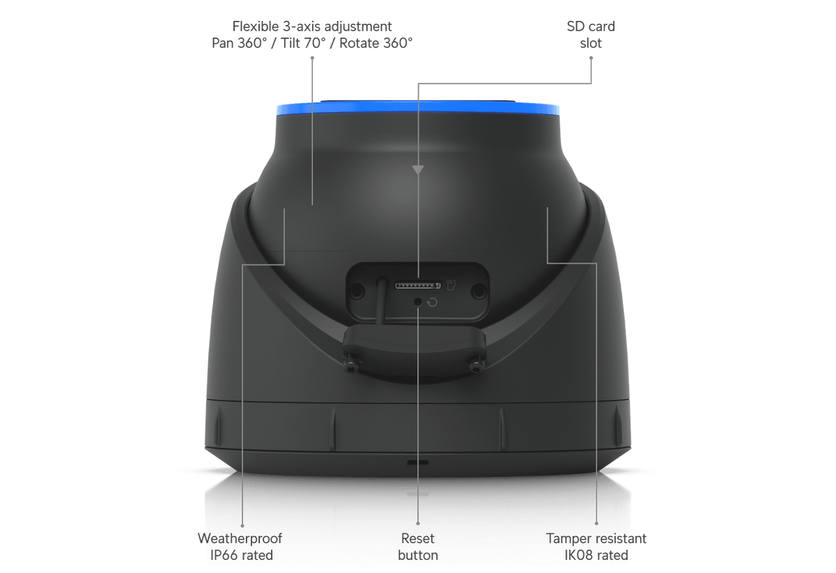 Ubiquiti UVC-AI-Turret UniFi AI Turret 4K PoE+ Camera - ACE Peripherals