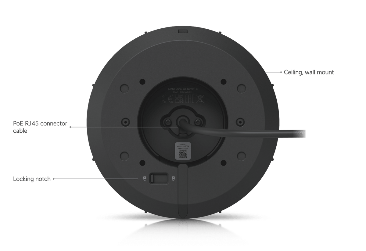 Ubiquiti UVC-AI-Turret UniFi AI Turret 4K PoE+ Camera - ACE Peripherals