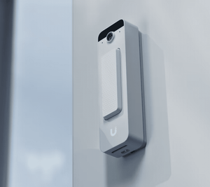 Ubiquiti UVC-Doorbell-Lite White wall mounted close view